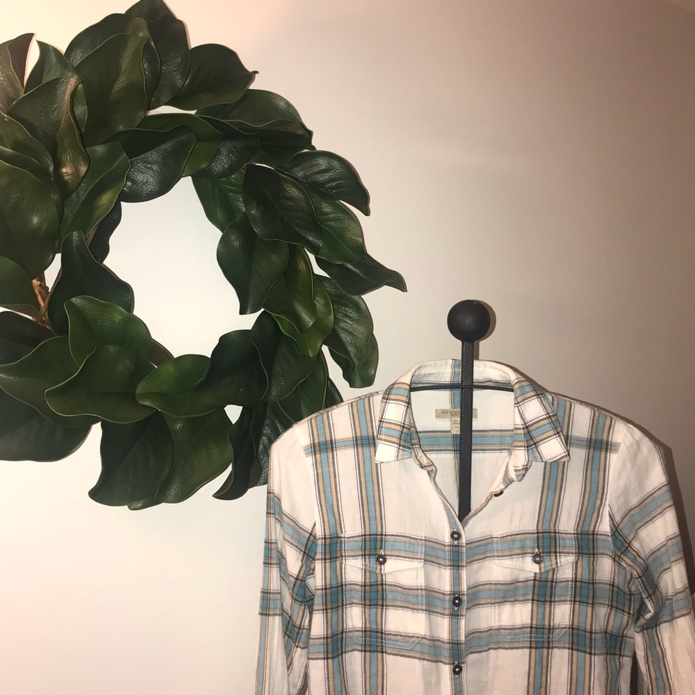 Authentic Burberry Plaid Blouse